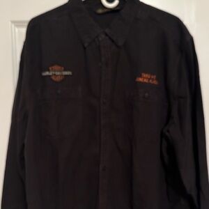 Harley-Davidson Black Button Down Shirt